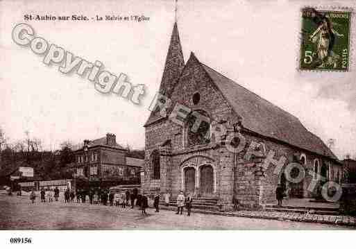 Ville de SAINTAUBINSURSCIE, carte postale ancienne