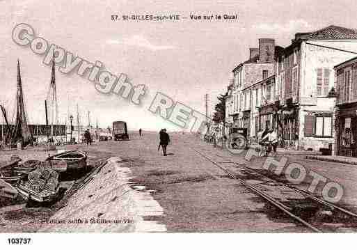 Ville de SAINTGILLESCROIXDEVIE, carte postale ancienne