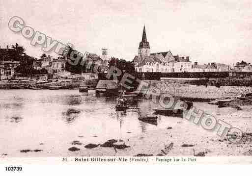 Ville de SAINTGILLESCROIXDEVIE, carte postale ancienne