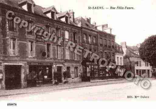 Ville de SAINTSAENS, carte postale ancienne