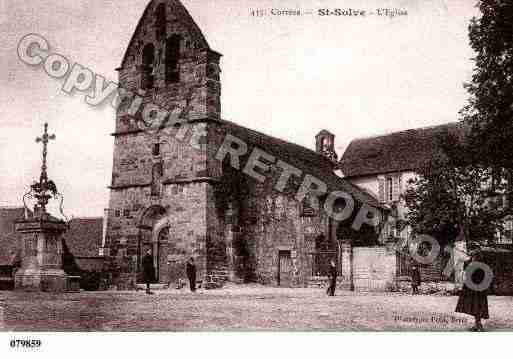 Ville de SAINTSOLVE, carte postale ancienne