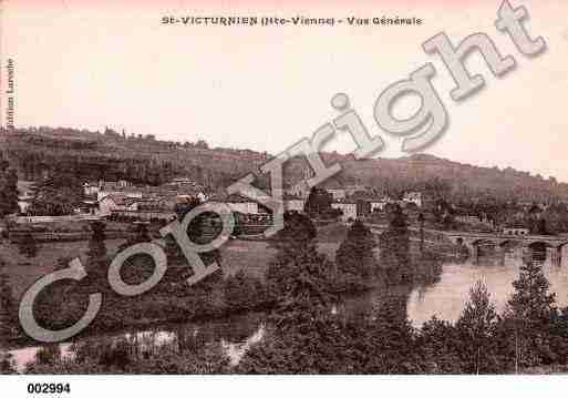 Ville de SAINTVICTURNIEN, carte postale ancienne