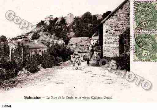 Ville de SALMAISE, carte postale ancienne