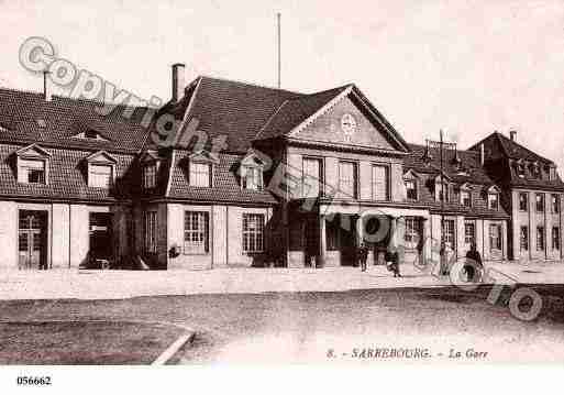 Ville de SARREBOURG, carte postale ancienne