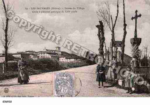 Ville de SAUVAGES(LES), carte postale ancienne Ville de SAUVAGES(LES), carte postale ancienne