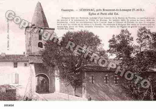 Ville de SERIGNAC, carte postale ancienne