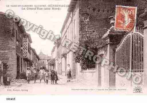 Ville de SERIGNAC, carte postale ancienne