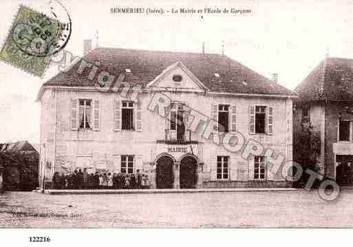 Ville de SERMERIEU, carte postale ancienne