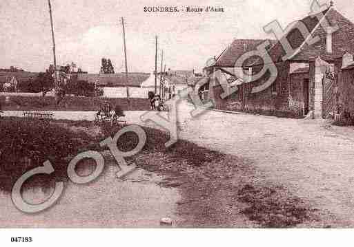 Ville de SOINDRES, carte postale ancienne