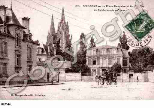 Ville de SOISSONS, carte postale ancienne