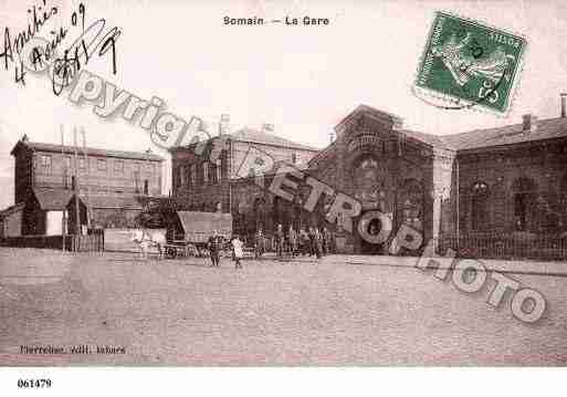 Ville de SOMAIN, carte postale ancienne