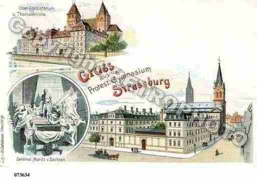 Ville de STRASBOURG, carte postale ancienne