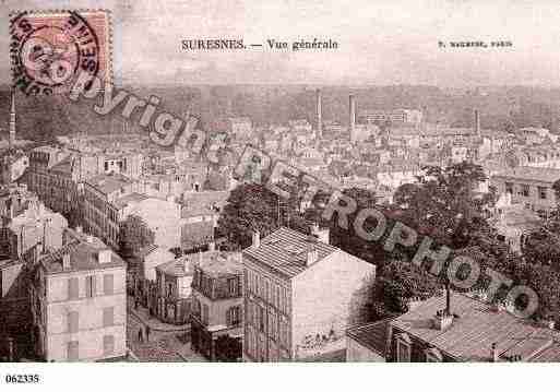 Ville de SURESNES, carte postale ancienne