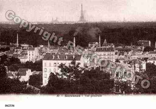 Ville de SURESNES, carte postale ancienne