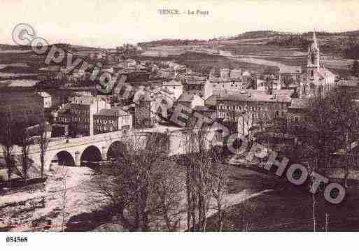 Ville de TENCE, carte postale ancienne