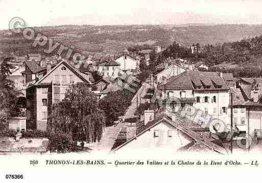 Ville de THONONLESBAINS, carte postale ancienne
