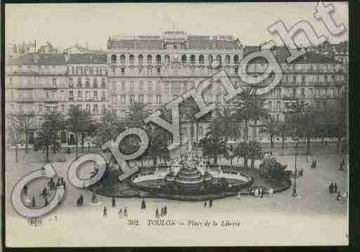 Ville de TOULON, carte postale ancienne