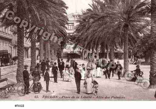 Ville de TOULON, carte postale ancienne