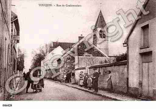 Ville de TOUQUIN, carte postale ancienne