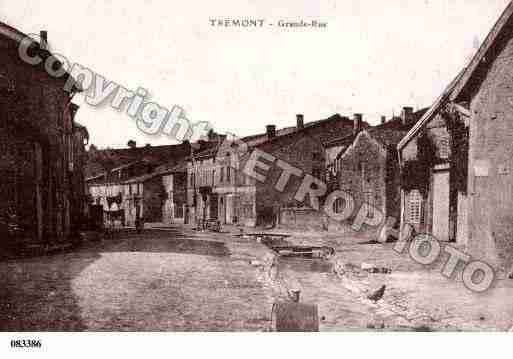 Ville de TREMONT, carte postale ancienne