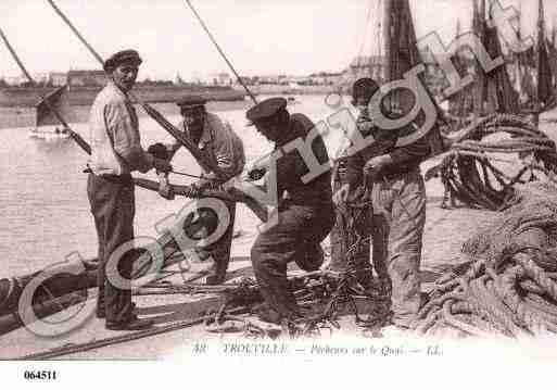 Ville de TROUVILLESURMER, carte postale ancienne