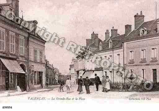 Ville de VALENCAY, carte postale ancienne