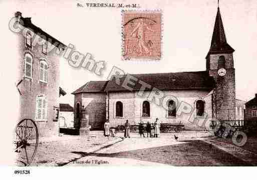 Ville de VERDENAL, carte postale ancienne