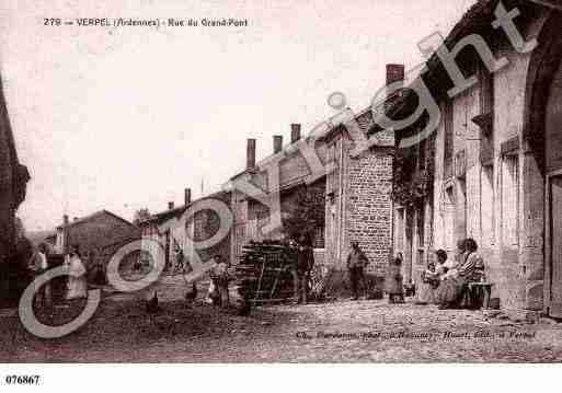 Ville de VERPEL, carte postale ancienne