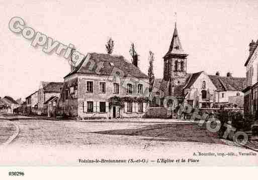 Ville de VOISINSLEBRETONNEUX, carte postale ancienne