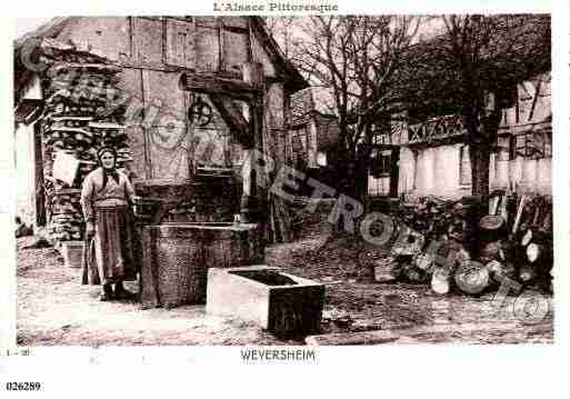 Ville de WEYERSHEIM, carte postale ancienne