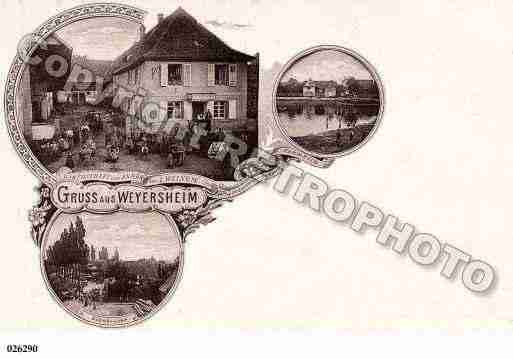 Ville de WEYERSHEIM, carte postale ancienne