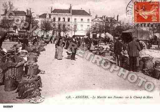 Ville de ANGERS, carte postale ancienne