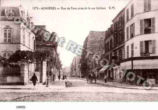 Ville de ASNIERESSURSEINE, carte postale ancienne