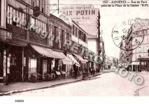 Ville de ASNIERESSURSEINE, carte postale ancienne