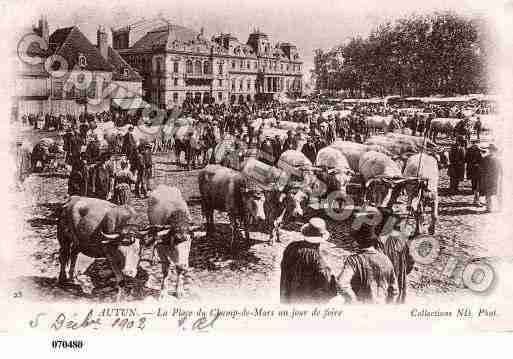 Ville de AUTUN, carte postale ancienne