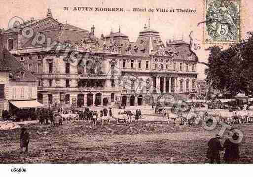 Ville de AUTUN, carte postale ancienne