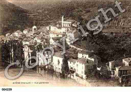 Ville de AVENE, carte postale ancienne