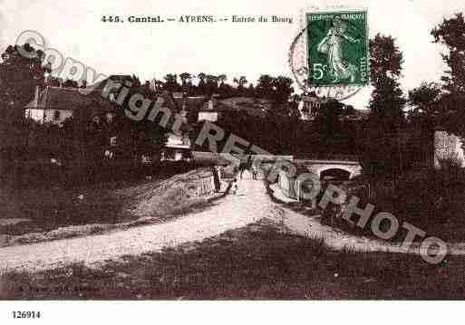 Ville de AYRENS, carte postale ancienne