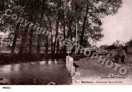 Ville de BARBERY, carte postale ancienne