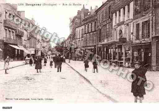 Ville de BERGERAC, carte postale ancienne