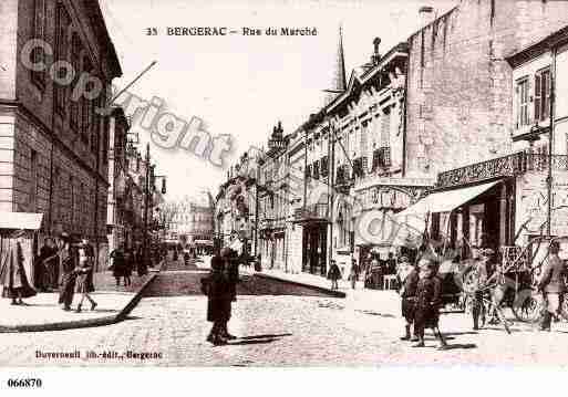 Ville de BERGERAC, carte postale ancienne