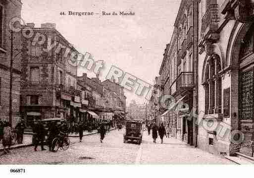 Ville de BERGERAC, carte postale ancienne