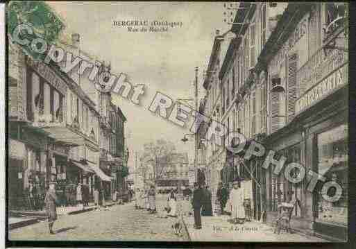 Ville de BERGERAC, carte postale ancienne