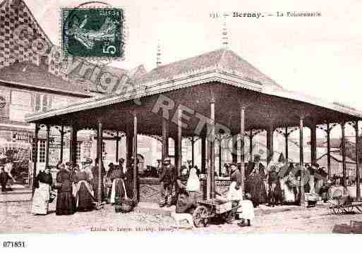 Ville de BERNAY, carte postale ancienne