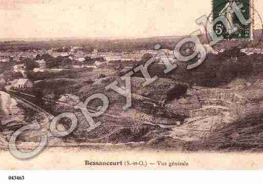 Ville de BESSANCOURT, carte postale ancienne