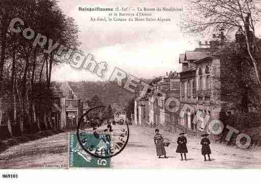 Ville de BOISGUILLAUME, carte postale ancienne