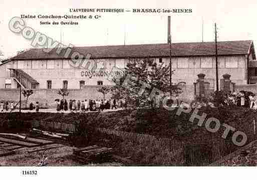 Ville de BRASSACLESMINES, carte postale ancienne