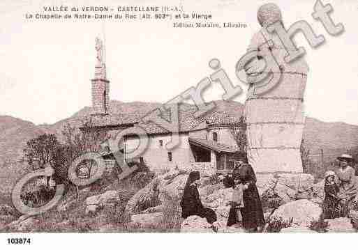 Ville de CASTELLANE, carte postale ancienne