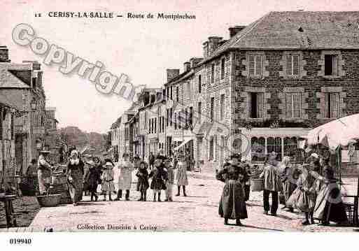 Ville de CERISYLASALLE, carte postale ancienne