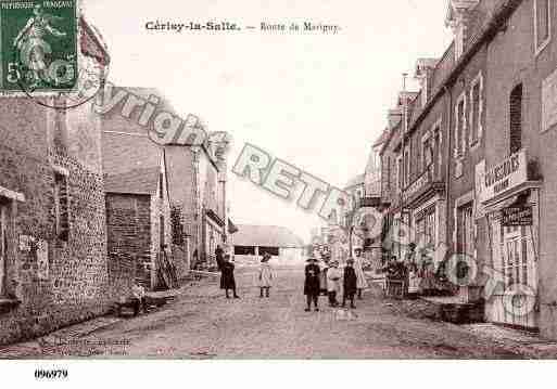 Ville de CERISYLASALLE, carte postale ancienne